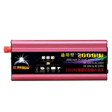 2000w High Power Conversion Solar Inverter Multifunctional Travel Power Supply Control Dual USB Car inverter 12V 24V 110V 220V