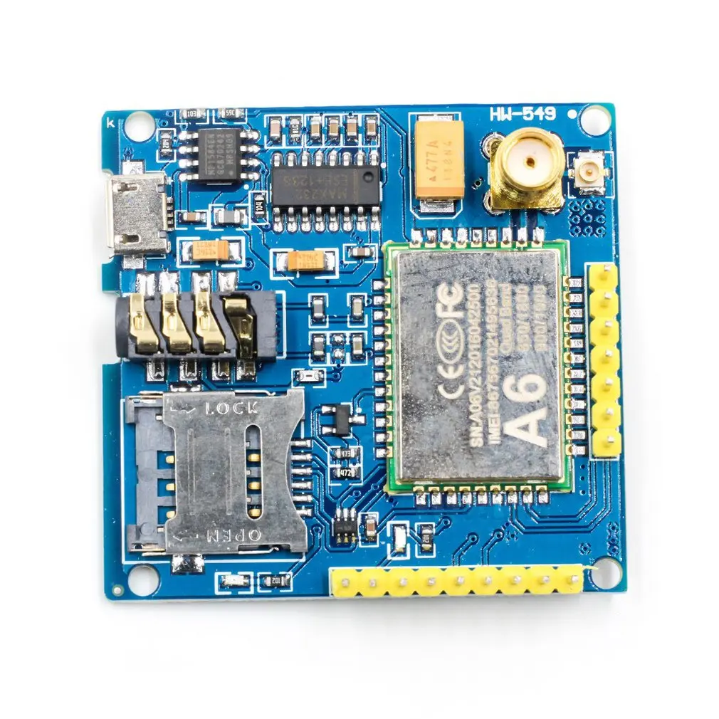 

GSM Module A6 Core Board Module Pudding Development Module Development Board Wireless Data Transmission+Positioning