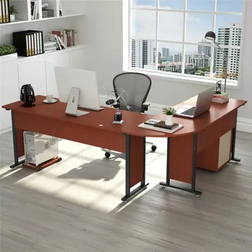 Large Modern L Shaped Desk Metal Corner With Drawers For Large Modern L Shaped Desk Metal
