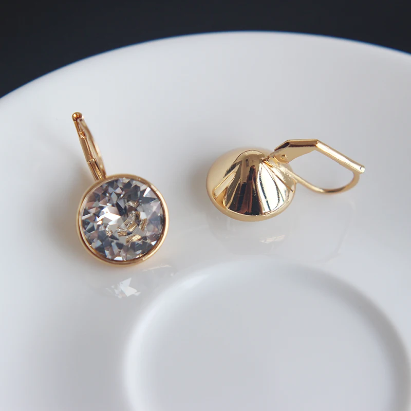 Bebella Mini Bella Pierced Earrings With Crystal From Swarovski Gold Bebella Mini Bella Pierced Earrings With Crystal From Swarovski Gold Color Plated Clear For Women Fashion Jewelry Gift 2018 In Drop