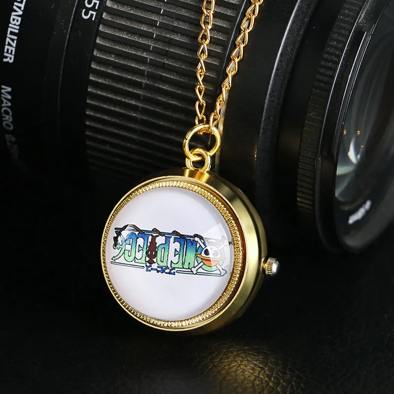 

Trendy Men Gift Modern One Piece Boy Chain Women Cool Golden Case Pendant Fashion Mini Pocket Watch Kids Necklace