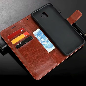 

30pcs/lot Crazy Horse Series For Galaxy J6 Plus J4 Plus 2018 EU Version Case Book Style Leather Case For Galaxy A6 A8 Plus S01