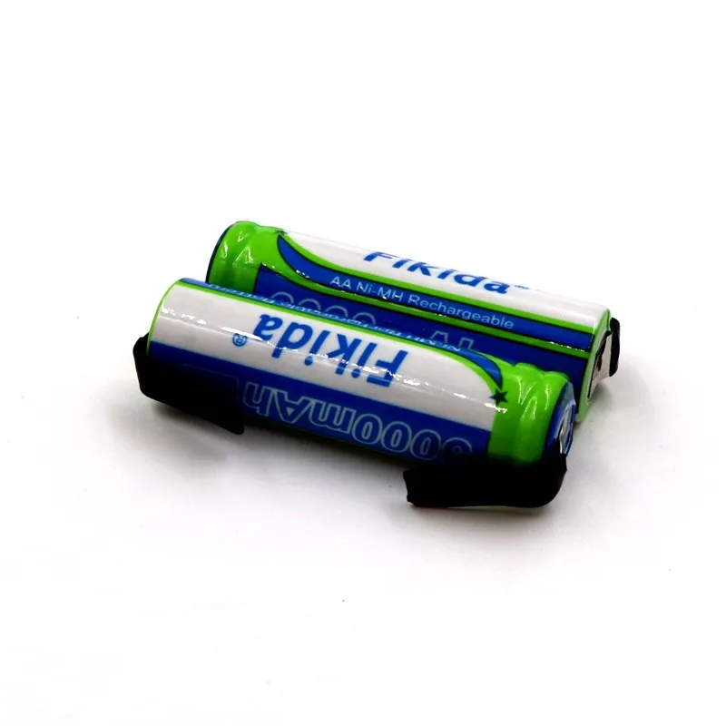 lote 1,2 V AA 3000 MAH ni-mh аккумуляторная батарея посылка со штырьками для Philips бритвенные вкладки Braun электрическая зубная щетка