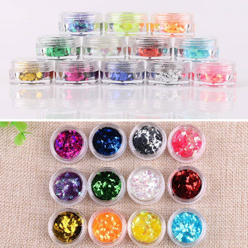 

Bright Color 1 Bottle Rhombus Design Nail Art Glitter Shapes Sequins Mini Thin Paillette Holographic Tips 3D Nail Decoration