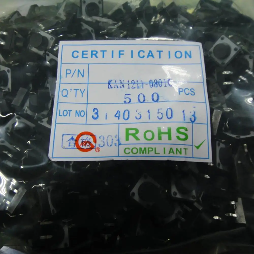 

Free Delivery.Gangyuan touch switch 12 * 12 * 8 8MM highly KAN1211-0801C a package 500