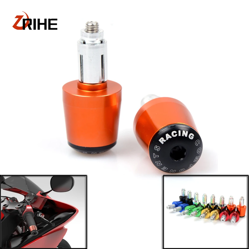 motorcycle handlebar grips handle bar ends 7/8"22mm hand cap For KAWASAKI ZX-6R ZX-10R ZX-12R ZZR1400 Z750 Z750S Z1000 Z1000SX