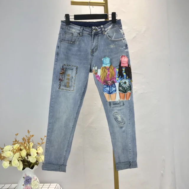 ripped jeans pattern