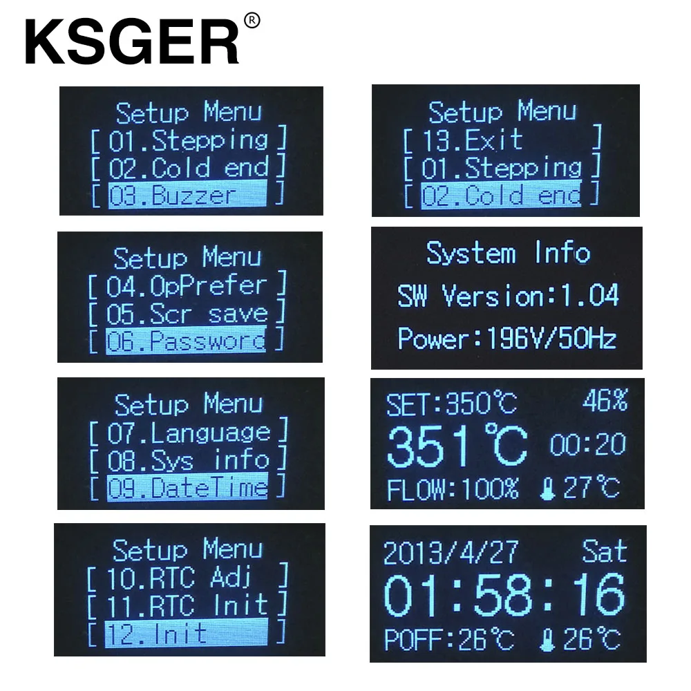 KSGER SMD паяльная станция для удаления горячего воздуха фен волос тепловая пушка