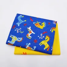 Хлопок саржевая ткань с принтом Лошади животных для рукоделия швейный материал детская ткань Подушка домашний текстиль пэчворк