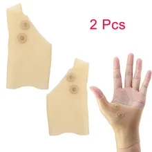 2 шт Силиконовые магнитотерапевтические Гелевые перчатки для запястья, поддерживающие перчатки для большого пальца руки, облегчающие боль, медицинский корректор давления при артрите MFJ9