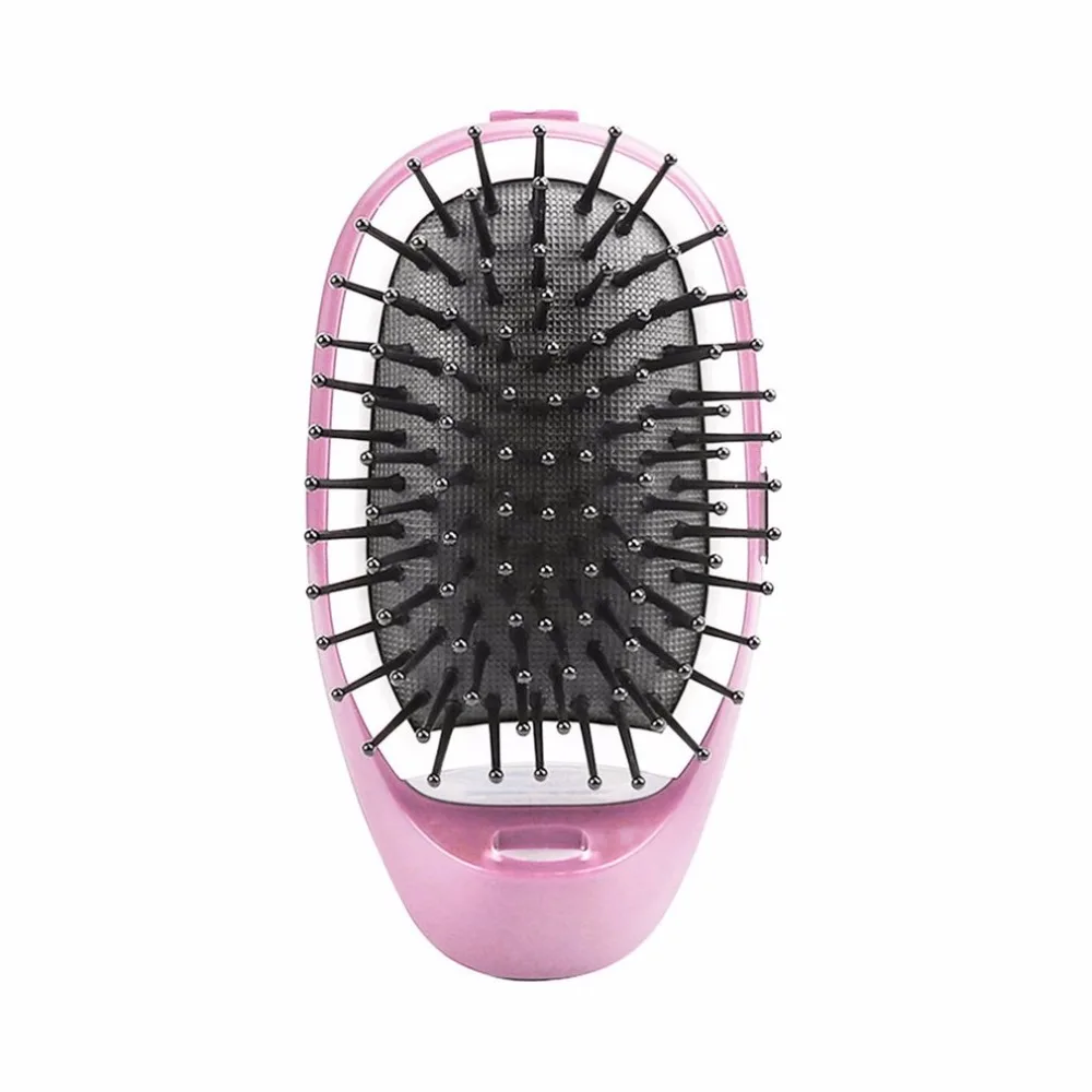 Electric Ionic Hair Brush Negative Ions Portable Anti Static Hair Comb Hair Modeling Brush Scalp