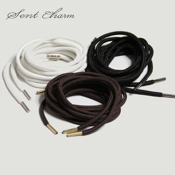 

SENTCHARM 130cm Copper Head Round Shoelaces Elasticity Hiking Outdoor Sports Shoes for Women Men Summer LT061