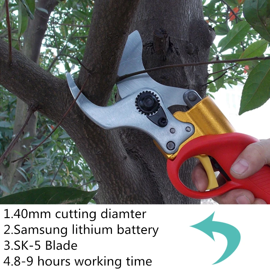 40mm cutting diameter electric pruner free shipping,electric pruning shear for vineyard,kiwi,orchard tree 40mm cutting diameter electric pruner free shipping,electric pruning shear for vineyard,kiwi,orchard tree