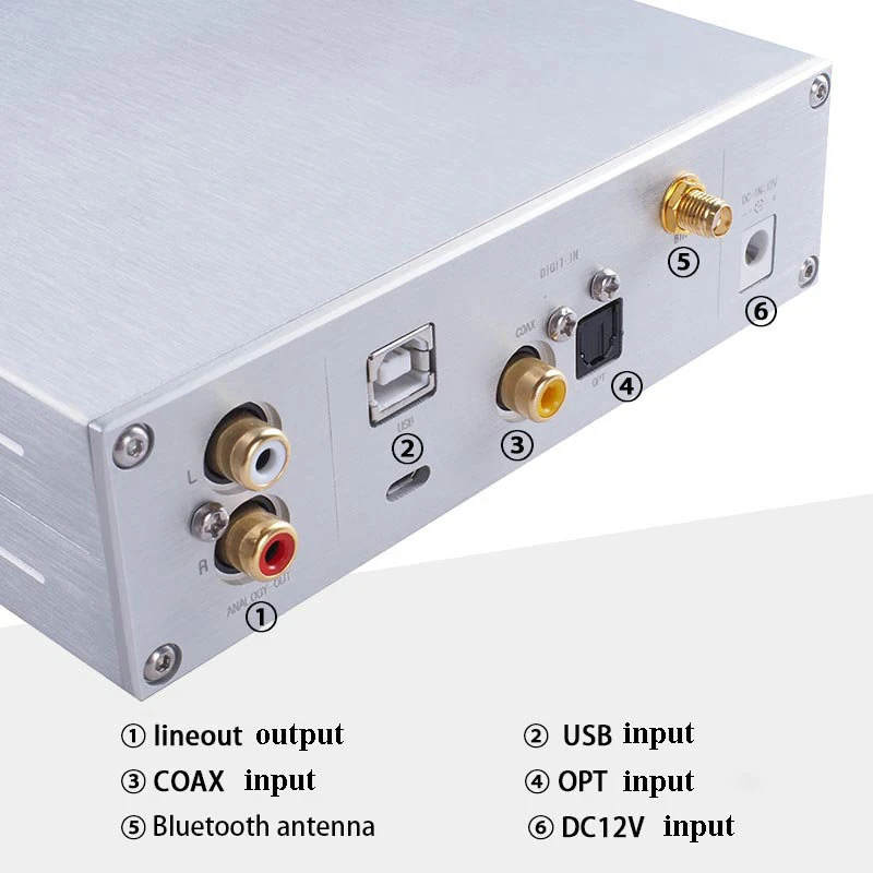  ES9038Q2M Bluetooth 5.0 Audio Decoder Stereo CSR8675 APTX HD XMOS-208 DAC USB Decoder Stereo DSD512
