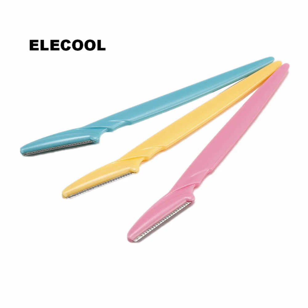 

ELECOOL 3 Pcs/Set Eyebrow Trimmer Face Eyebrow Hair Shaver Remover Blade Razor Epilator Makeup Beauty Tools For Women