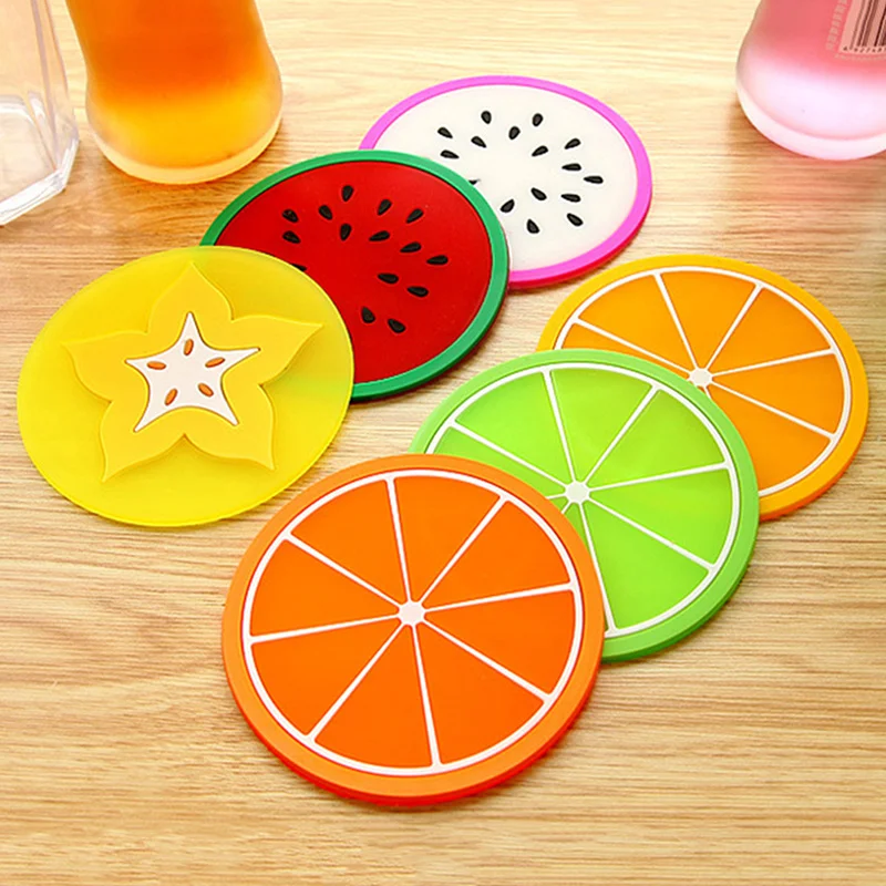 

1pc Multi-pattern Silicone Cup Pad Reusable Hear-resistant Coaster Pad Kitchen Gadgets Durable Slip-resistant Cup Placemat
