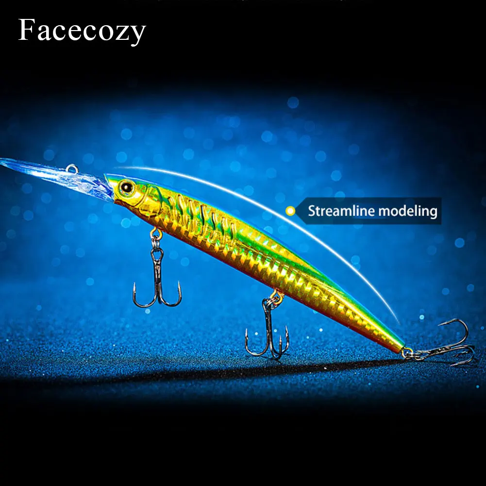 Facecozy Bionic Reflection рыболовные приманки в форме Минноу искусственные яркие цвета