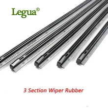 Legua 1 pcs High Quality 3 Section Rubber Car Wiper Blade refill Strips Windscreen 14″16″17″18″19″20″21″22″24″26″28″
