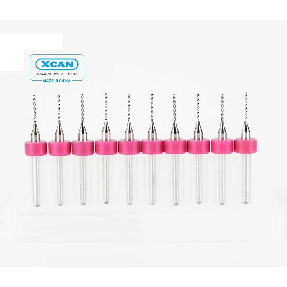 0 8mm 10pcs lot Carbide Micro Drill Bits CNC PCB Drill Bit Set