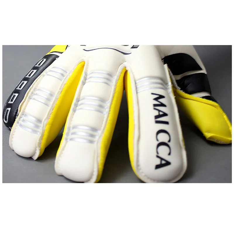 MAICCA взрослых ASoccer вратарские перчатки для мужчин женщин Professional Finger Protector противоскользящие латекс Футбол вратарь glvoes
