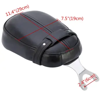 

Black Motocycle Leather Passenger Pillion Seat For Indian Scout 2015-2018 16 17