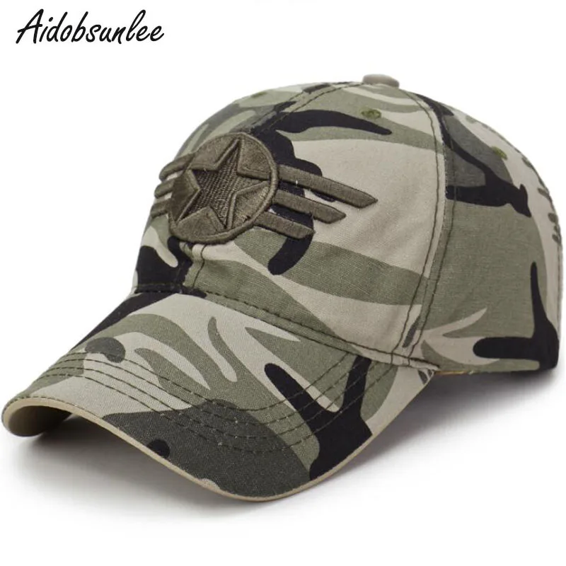 

2018 New Arrival Men's Cap Baseball Cap Camouflage Army US Army Father's Hat For Men Women Snapback Male Cap Star Men's Hats