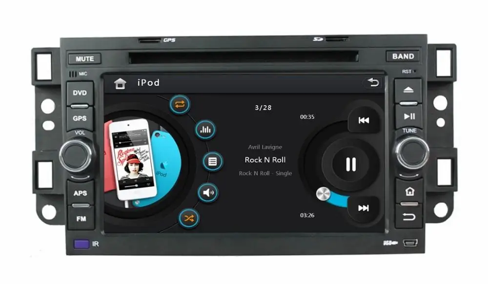 7 &quotавтомобильный DVD плеер с GPS(opt) стерео аудио радио BT мультимедиа для Chevrolet aveo epica