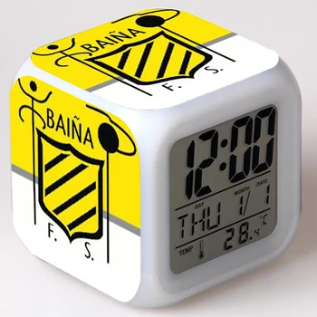

list of LED Alarm Clock soccer/Football FCB team 7 color Flash Digital clockreloj despertador XMAS Toys Watch