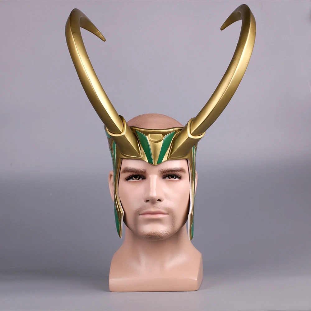 2017 Movie Thor 3 Ragnarok Loki Laufeyson Cosplay Helmet Superhero Mask ...
Loki Helmet Movie