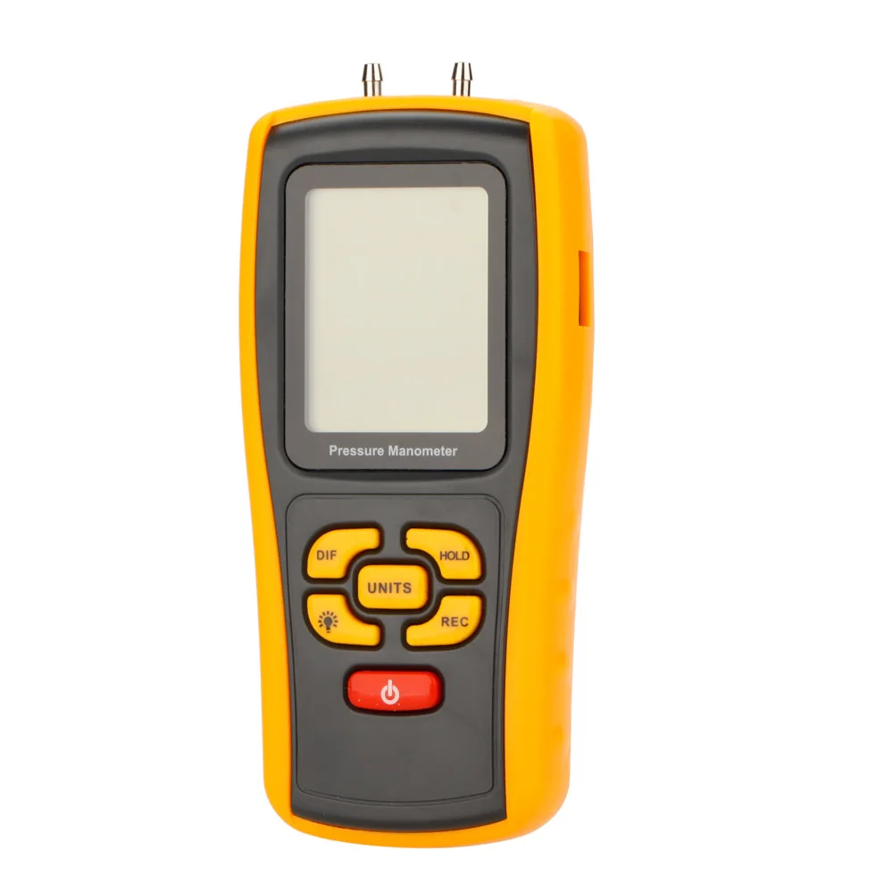 

GM520 Digital LCD Pressure Manometer Gauge Differential Pressure Manometer Measuring Range 35kPa with Temperature Compensation
