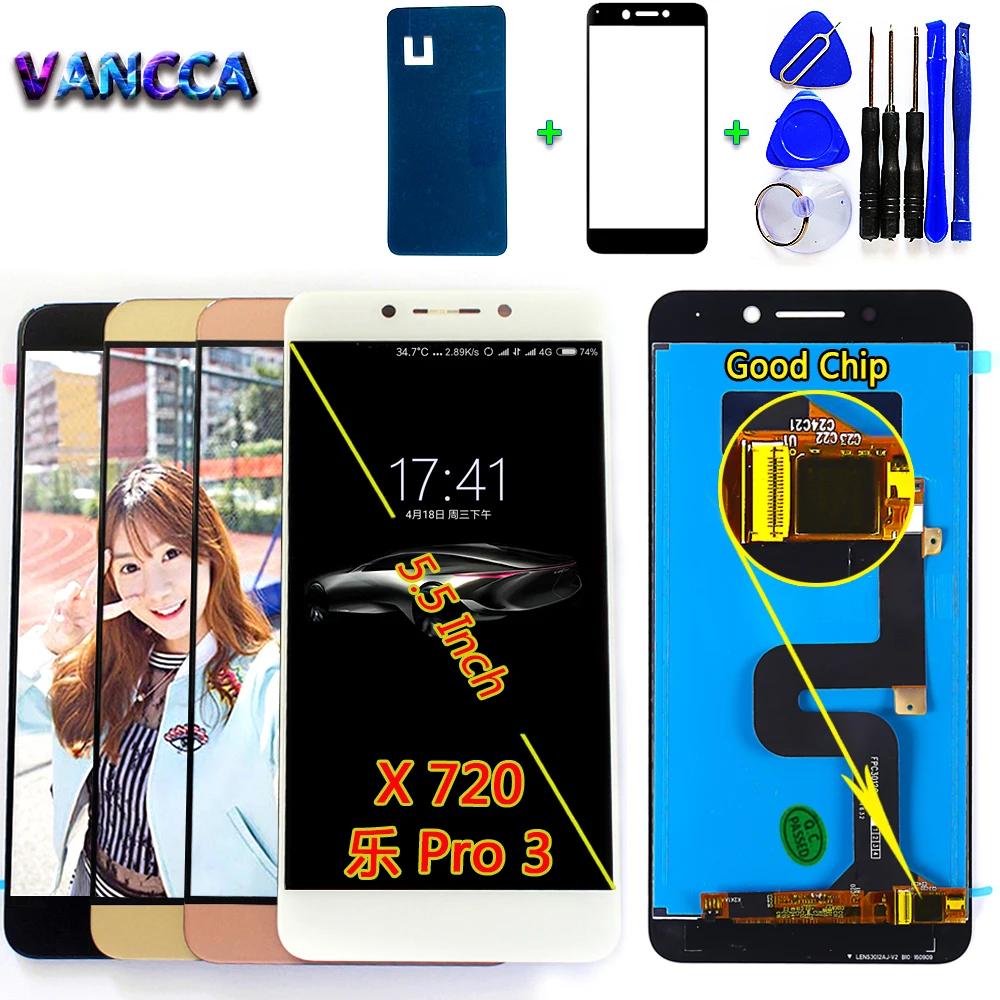 

Vancca IPS 5.5" LCD Display for leTV LeEco Le Pro3 Pro 3 X720 X725 X727 touch screen Digitizer Assembly with Free Tools