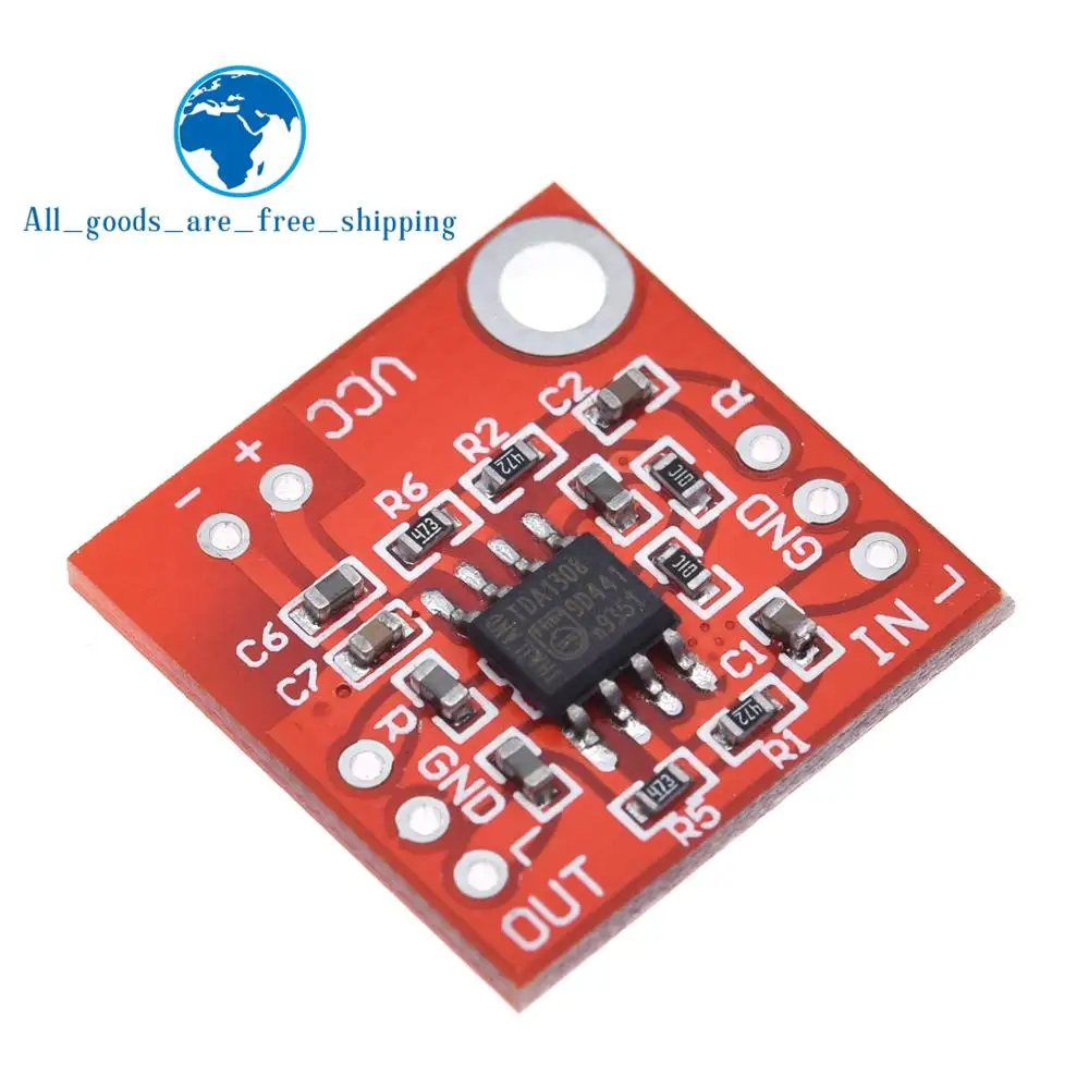 Stereo TDA1308 Headphone Amplifier Board Headset Amp Preamplifier Board Module 3V 6V For arduino diy Red|Integrated Circuits| - AliExpress