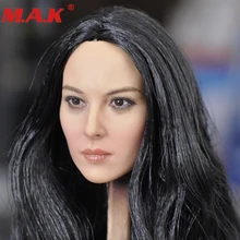 1/6 scale KUMIK18-31 female head sculpt black hair head carving model toys for 12 inches woman girl action figure body accessory 1/6 scale KUMIK18-31 female head sculpt black hair head carving model toys for 12 inches woman girl action figure body accessory