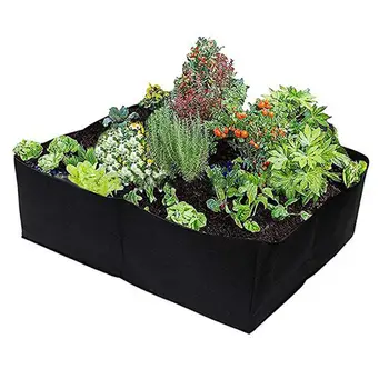 

Felt Cloth 4 Grids Garden Vegetable Planting Container Growing Bag Planter Pot