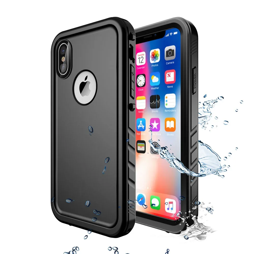 For iPhone X Hybrid Rugged Dirt Shock Waterproof Diving Case Full