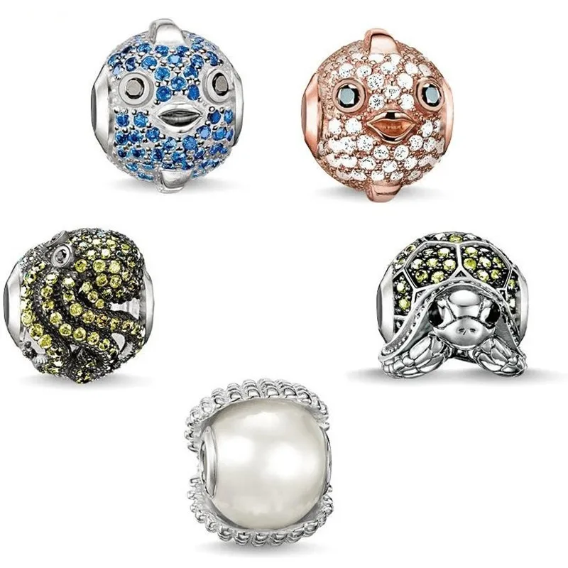 

Most Fashion Occean Animal Karma Bead for Bracelet & Necklace, Fashion Jewelry in 925 Sterling Silver for DIY Beads Women Men
