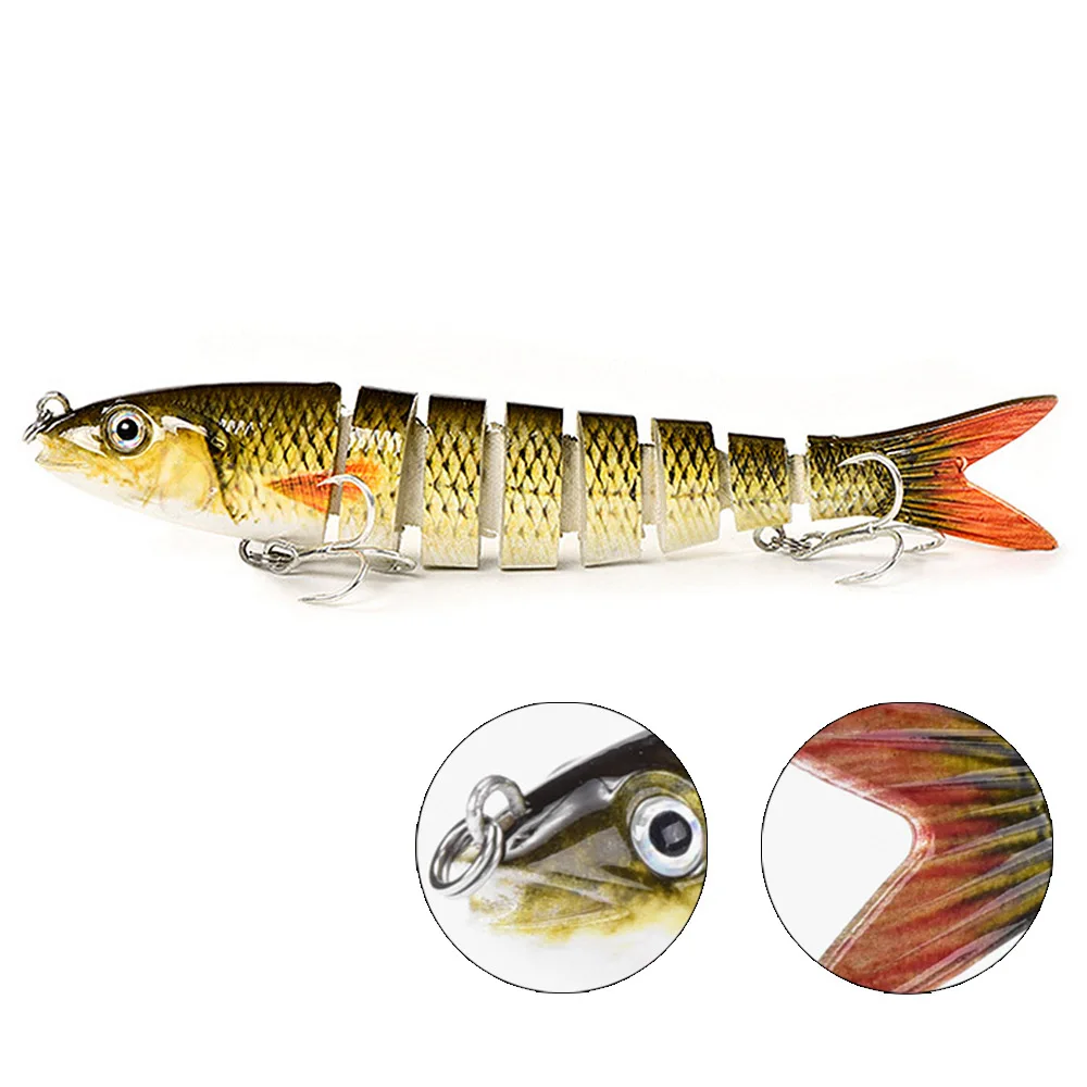  Multi Jointed Minnow Fish Fishing Lure Baits Swim Fishing Tackle Tools with Hooks Floating Artifici