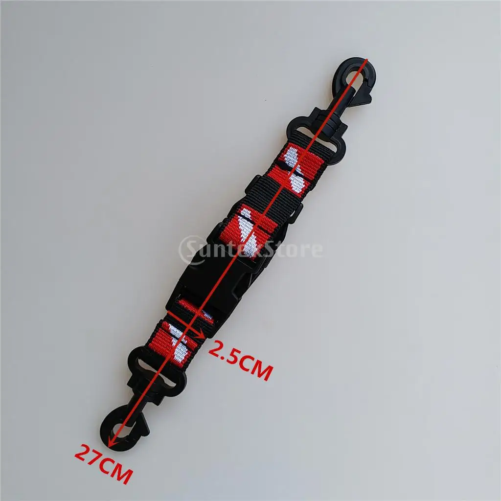 Dive Holder Lanyard Webbing Strap Clip for Scuba Diving Snorkeling BCD Camera, Light, Mouthpiece, Fin, Mask Gear Accessories