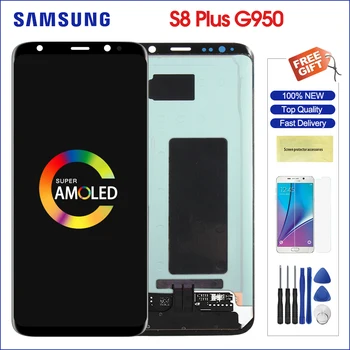 

Original Super AMOLED For 6.2" Samsung Galaxy S8+ S8 Plus LCD Display Screen + Touch Screen Panel Digitizer Replacement For G955