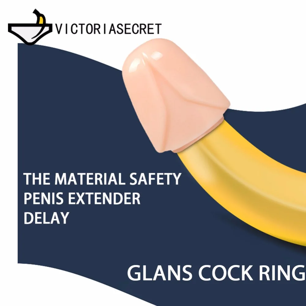 2 Pcs Glans Cock Ring Men Silicone Penis Sleeve Extension Condom Adult Sex Product Erotic Toys Dick Condoms For Men Sex Toys