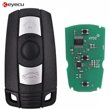 Keyecu 5PCS* Smart Remote Key 3 Button 315LPMHz With ID7944 Chip CAS3 System for BMW E60 E61 E90 E92 E93 E70 71 72