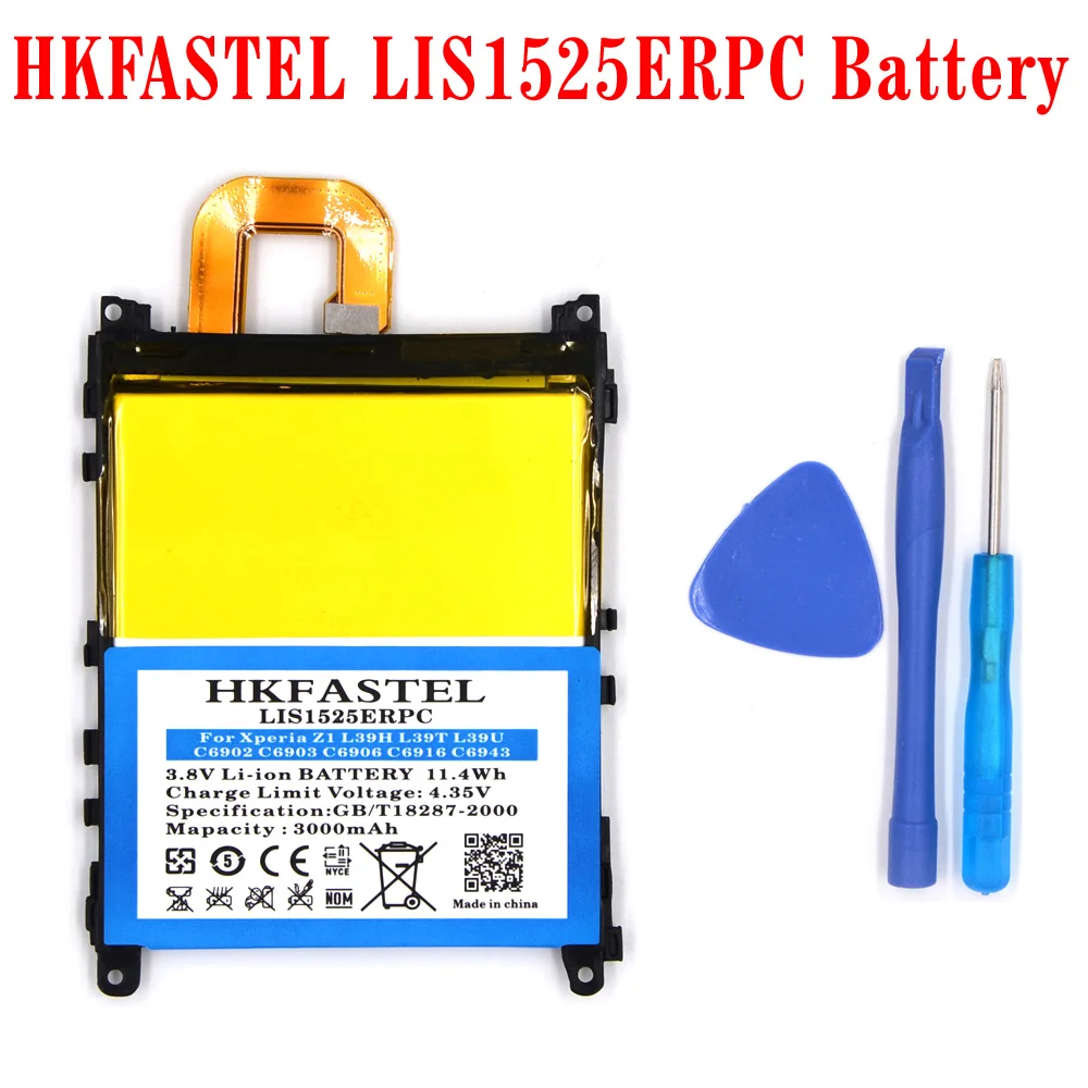 Hkfatel Новый LIS1525ERPC литий-ионный аккумулятор для мобильного телефона sony Xperia