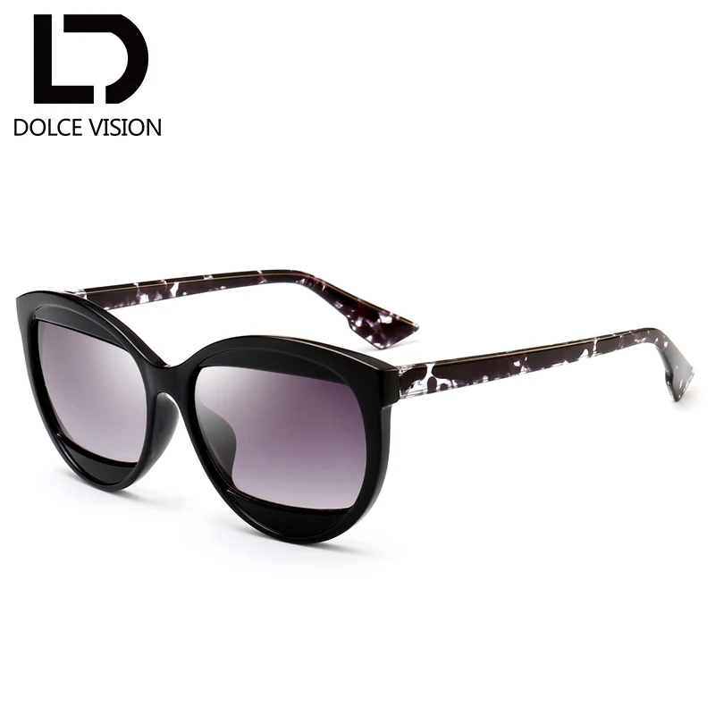 

DOLCE VISION New Brand Designer Cat Eye Sunglasses Original Ladies Shades High Quality Gradient Sunglasses Women Lunette Femme