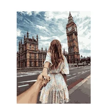Frameless Holding Hands DIY Painting By Numbers Acrylic Paint On Canvas Calligraphy Painting Unique Gift For Home Decor Art holding hands