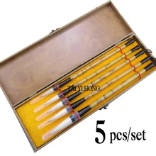 5 шт./партия кисточка для китайской каллиграфии weasel/mixedhair написание чернильная ручка живопись средняя обычная для письма кисть Подарочная коробка набор