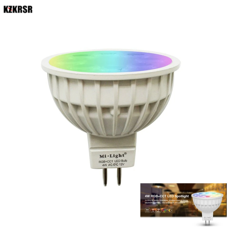 Mi light MR16 4 Вт RGBCCT Точечный светильник DC12V Беспроводная диммируемая Светодиодная