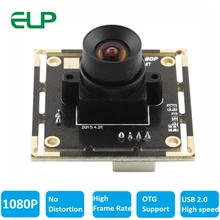 ELP 1080 P Высокоскоростной 2MP Full HD мини USB 2,0 камера без искажений объектива для Android, Linux, Windows, MAC OS