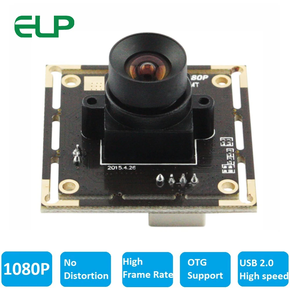 

ELP 1080P High Speed 2MP Full HD Mini USB 2.0 Camera with No distortion Lens For Android,Linux ,Windows,MAC OS