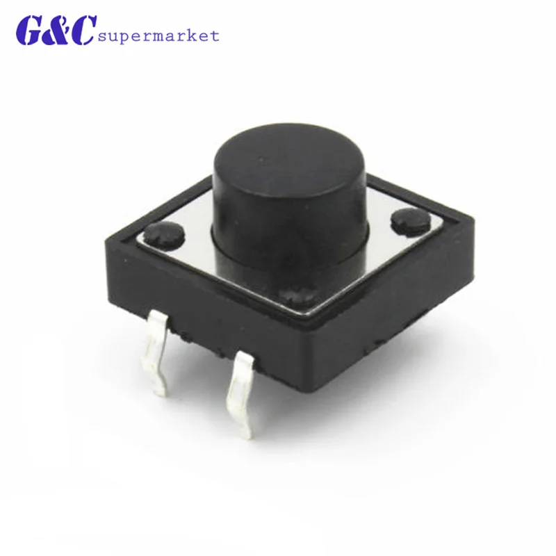 

50pcs SMD 12*12*10 mm Tactile Push Button Switch Tact Switch 12x12x10mm
