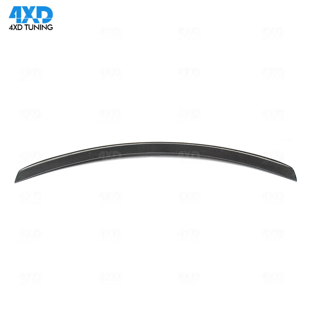 Carbon Spoiler Gloss Black Finish For Tesla Model S Sedan Rear Bumper Trunk Lip Spoiler Wing 2012 2013 2014 2015 +